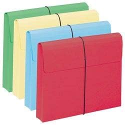 Smead Colored Expanding File Wallet with Flap and Cord Closure, 2" Expansion, Letter Size, Assorted Colors, 10 per Box (77207)