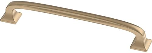 Franklin Brass (5-Pack) – Champagne Bronze Cabinet Handles, 5-1/16 Inch Hole Center, Pulls for Drawers, Kitchen Cabinet Door, Dressers | Lombard