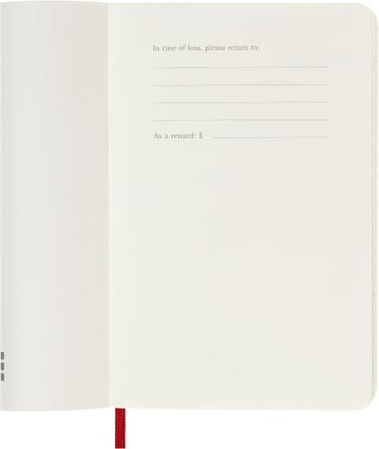 Moleskine 2027 12-Month Weekly Planner, Pocket, Scarlet Red, Softcover