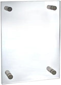 Azar Displays 105506 Standoff Sign Holder, 8.5" W x 14" H,Clear