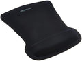 Amazon Basics Ergonomic Mouse Pad with Wrist Support for Pain Relief, Gel-Filled Cushion, Non-Slip Rubber Grip Base, 10.1 x 8.1 Inches, Black