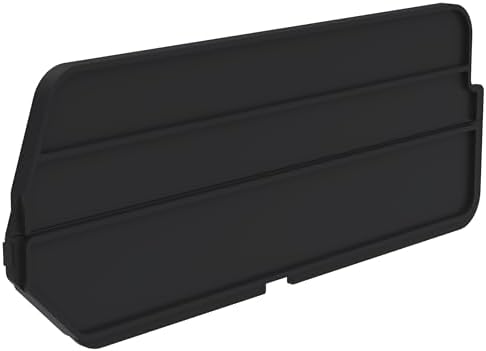 Akro-Mils 40220 Plastic Length Dividers for AkroBins Stackable Storage Bins Model 30220, Custom Storage Inserts for Tools, Crafts & Supplies, 6-Pack, Black