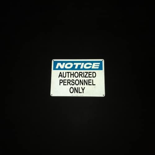 TRADESAFE Authorized Personnel Only Sign - Quick Install Aluminum Safety Sign, Light Reflective, UV-Resistant, Waterproof, 14” X 10”