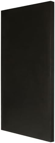 ATS Acoustics Microsuede Acoustic Panel 24" x 48" x 2" Square Edge (Black)