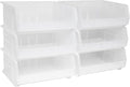 Akro-Mils 30250 AkroBins Plastic Storage Bins, 15"x16"x7", Clear, 6-Pack