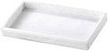 Nicole Miller - Vanity Tray, Durable Resin Countertop Accessories with Textured Marble Design, Ideal Organization for Home, Modern Bathroom Decor, Dorm Room Essentials (Zen Collection, White)