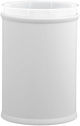 Kraftware Rainbow Oval Wastebasket with Plastic Liner, Adding Color and Fun to The Bathroom and All Other Rooms in The Home or Entertainment Space, 13 Quart Capacity, 2 Piece Set, White