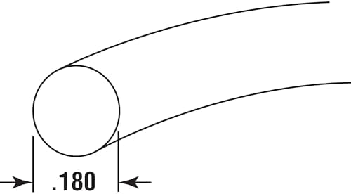 Prime-Line P 8127 0.180 In. x 500 ft. Roll Black Foam Screen Spline (1 Roll)