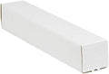 Top Pack Supply Square Mailing Tubes, 5" x 5" x 48", White (Pack of 25)