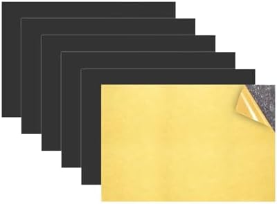 Towjug Magnetic Sheets with Adhesive Backing, 6 Pack 4" x 6" Picture Size