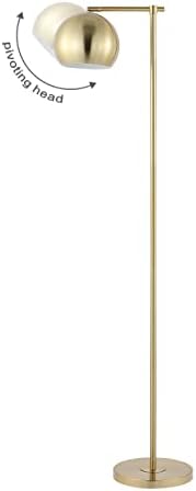 JONATHAN Y Eva Modern Contemporary Floor Lamp 58.5" Metal, Brass Gold