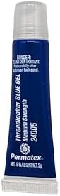 Permatex 24005 Medium Strength Threadlocker Blue Gel, 5 g
