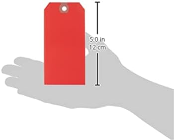 Avery Unstrung Shipping Tags, 11.5 pt. Stock, 4-3/4" x 2-3/8", 1,000 Red Hang Tags (12345)