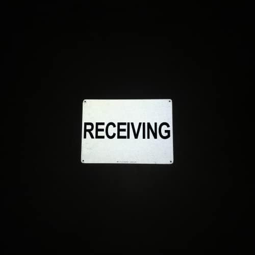 TRADESAFE Receiving Sign - Business Sign, Office Sign, Quick Install Aluminum Safety Sign, Light Reflective, UV-Resistant, Waterproof, 14” X 10” Signs for Business