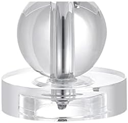 JONATHAN Y Brooklyn Table Lamp 17.5" Crystal Metal Double Sphere, Clear