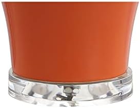 JONATHAN Y Winnie Ceramic Urn LED Table Lamp 27" Bedside, Orange, Set of 2