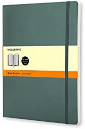 Moleskine Classic Notebook, XL, Ruled, Forest Green, Softcover