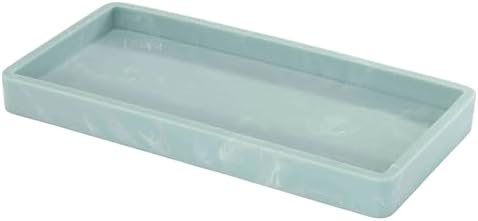 Nicole Miller - Vanity Tray, Resin Countertop Accessories, Dorm Room Essentials (Kendall Collection, Oasis)