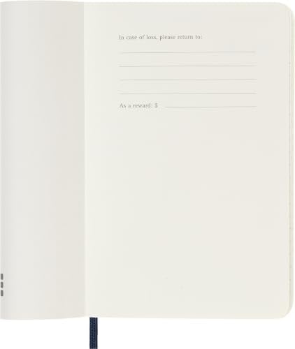 Moleskine 2027 12-Month Weekly Planner, Pocket, Sapphire Blue, Softcover