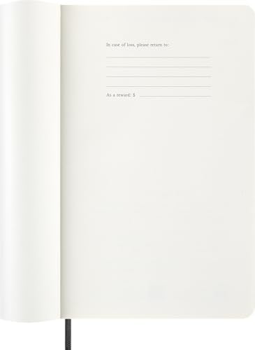 Moleskine 2027 12-Month Weekly Planner, Large, Black, Softcover