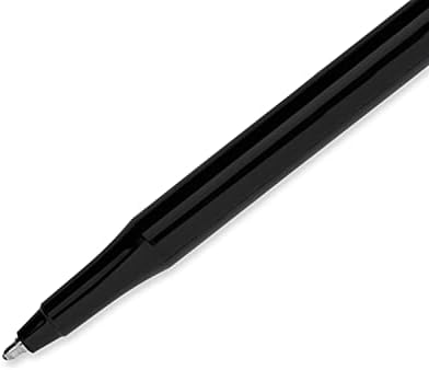 Paper Mate EraserMate Erasable Pen, Medium Point, Black, Box of 12
