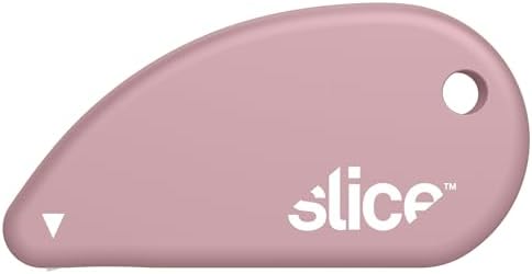 Slice Micro Safety Cutter | Safe Ceramic Box Cutter Lasting 11x Longer than Metal | Keychain Box Opener | 1 Pack | Dusty Rose