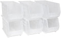 Akro-Mils 30260 AkroBins Plastic Storage Bins, 18"x11"x10", Clear, 6-Pack
