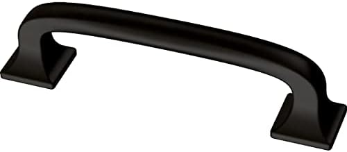 Franklin Brass (5-Pack) – Matte Black Cabinet Handles, 3 Inch Hole Center, Pulls for Drawers, Kitchen Cabinet Door, Dressers | Lombard