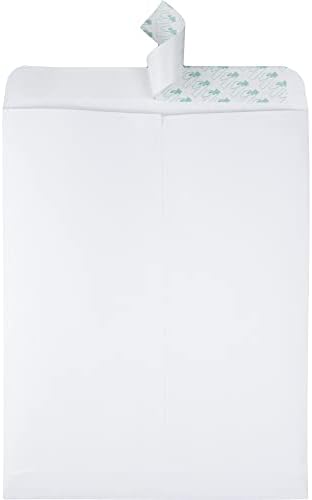 Quality Park 10 x 13 Catalog Envelopes, 100 Pack, Catalog-Style with Self Seal Closure, Heavyweight 28 lb Paper, Self Sealing Envelopes for Mailing, Filing and Organizing, White
