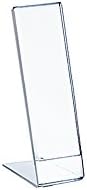 Azar Displays 112768 2" W x 8" H Vertical L-Shaped Sign Holder-10pk