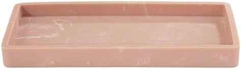 Nicole Miller - Vanity Tray, Resin Countertop Accessories, Dorm Room Essentials (Kendall Collection, Clay)