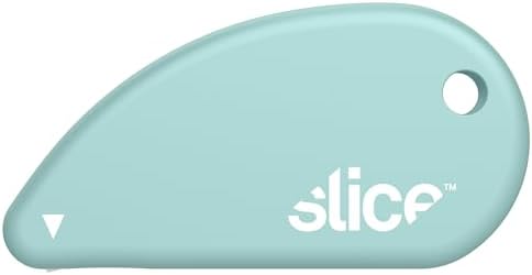 Slice Micro Safety Cutter | Safe Ceramic Box Cutter Lasting 11x Longer than Metal | Keychain Box Opener | Combo Pack | Mint + Dusty Rose