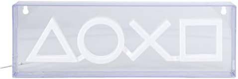 Paladone Playstation LED Neon Light - Free Standing or Wall Mountable - Game Room Accessories & Decor for Gamers
