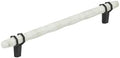 Amerock 8" Carrione Marble White/Black Bronze Drawer Pull