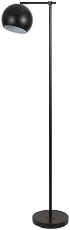 JONATHAN Y Eva Modern Contemporary Floor Lamp 58.5" Metal, Black