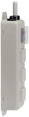 Eaton Tripp Lite Series 3 Outlet Heavy Duty Power Strip, Metal, Under Desk & Wall Mount Option, 6ft Extension Cord, On/Off Switch Cover, Industrial Garage Shop Work Bench Applications (TLM306NC)