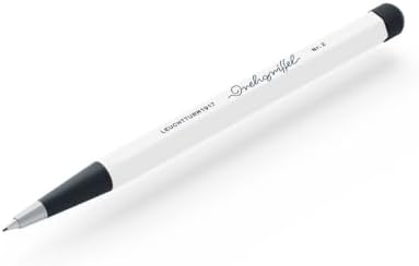 LEUCHTTURM1917 - Drehgriffel Mechanical Pencil - Refillable Writing Stylus with 0.7 mm HB Graphite Lead (White)