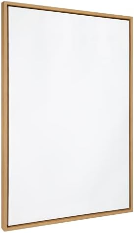 Kate and Laurel Sylvie Blank Framed Canvas Wall Art; 31.5x41.5 Natural; Modern Empty Canvas for Paint-Your-Own Art; Ready to Paint Premium Canvas Already Framed