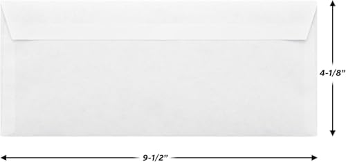 Mead #10 Security Business Envelopes Letter Size 4-1/8" x 9-1/2" – Peel and Seal, Privacy Lined, No-Window, Press-It Seal-It Self-Adhesive for Home & Office Mailing, 45 Count (75026)