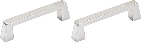 Amerock | Cabinet Pull | Polished Chrome | 3-3/4 inch (96 mm) Center to Center | Blackrock | 2 Pack | Drawer Pull | Drawer Handle | Cabinet Hardware
