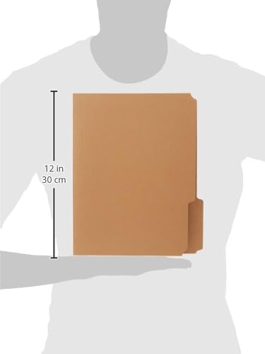 Pendaflex RK15213 Two-Ply Dark Kraft File Folders, 1/3 Cut Top Tab, Letter, Brown (Box of 100) (Pack of 5)
