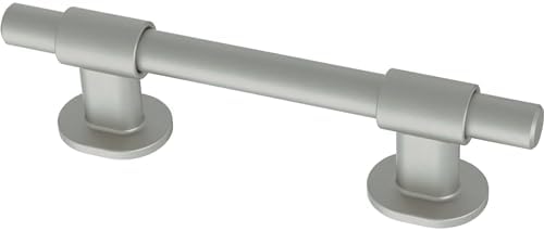 Franklin Brass 5 Pack Matte Brushed Nickel Cabinet Handles Adjustable Drawer Pulls for Kitchen Cabinet Knobs Dressers and Cupboards Fits 1-3/8 to 4 Inch (35–102mm) Hole Center | Adjusta-Pull™