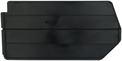 Akro-Mils 40239 Plastic Length Dividers for AkroBins Stackable Storage Bins Model 30239, Custom Storage Inserts for Tools, Crafts & Supplies, 6-Pack, Black