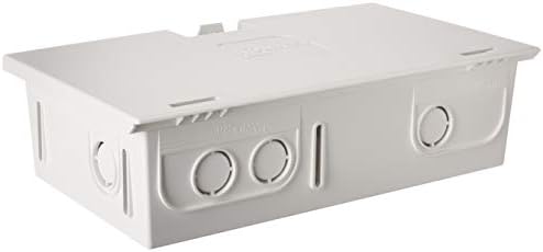 Leviton 9.01" Compact Structured Media Enclosure with Cover, White, 47605-MDU