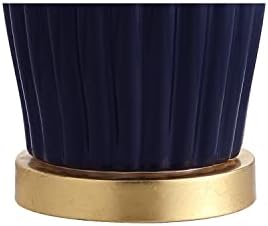 JONATHAN Y Roman Table Lamp 28.5" Modern Ceramic for Living Room, Navy