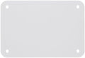 Brady 13620 6.25" Width x 4.25" Height, B-401 Plastic, White Sign Blanks (Pack of 10)