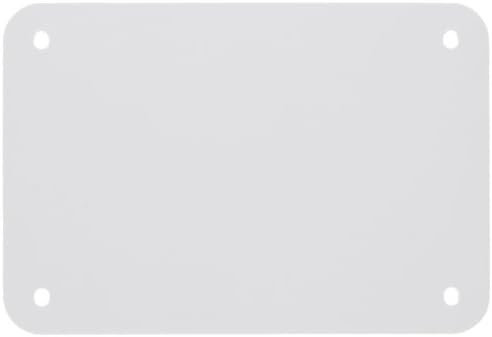 Brady 13620 6.25" Width x 4.25" Height, B-401 Plastic, White Sign Blanks (Pack of 10)