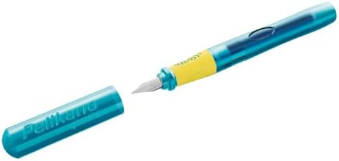 Pelikan Pelikano Junior School Fountain Pen for Right-Handed Users, with Beginner Nib A, 1 Piece - Random Colour, No Colour Request Possible