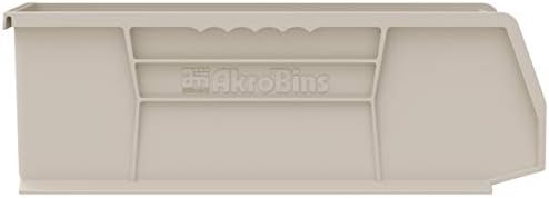 Akro-Mils 30234 AkroBins Plastic Storage Bins, 15"x5"x5", Clear, 12-Pack