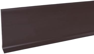 MD Building Vinyl Wall Base, Brown, 4in x 48in Dry Back Trim